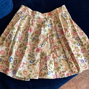 Stunning skirt with floral design accented with sequins - Anne Klein